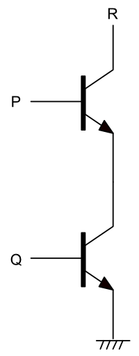 Schéma de principe de la porte NAND, Laurent COOPER, domaine public